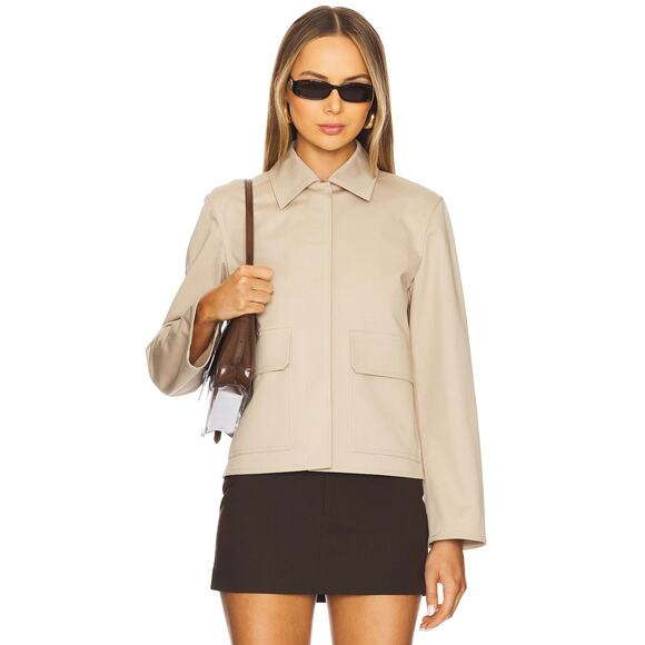 New THEORY Cotton Boxy Patch Jacket XL - Picture 10 of 16